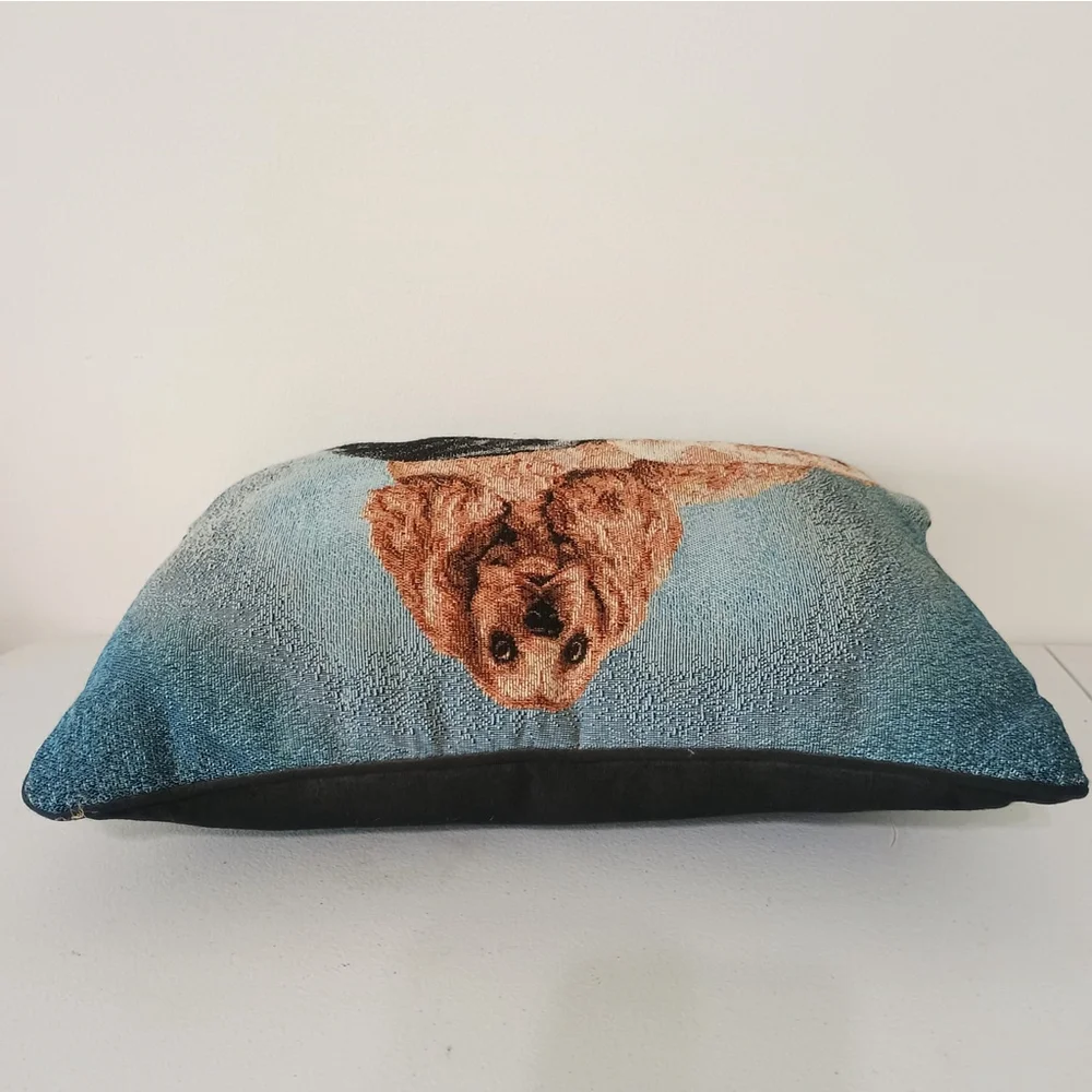 Linda Picken Tapestry Throw Pillow Cocker Spaniel Mother & Puppies 12" X 16" - Picture 3 of 10